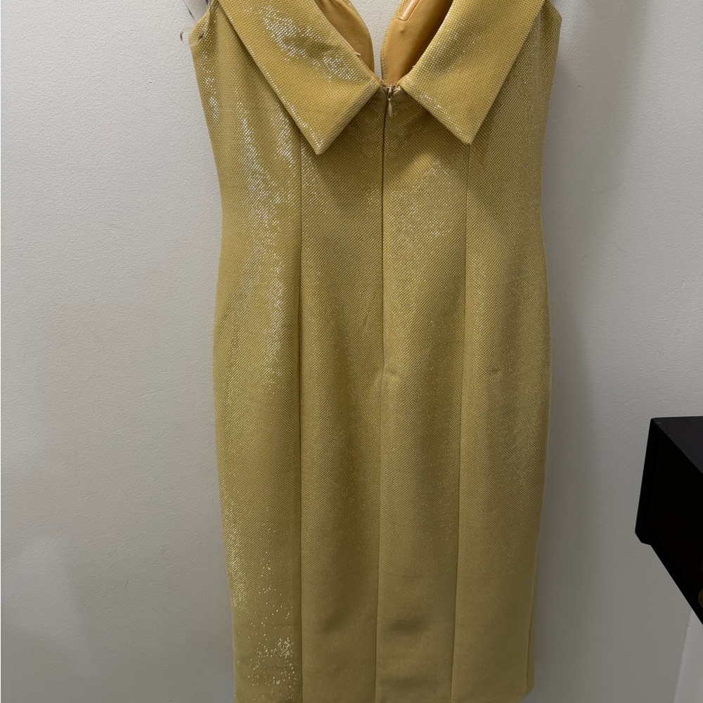 Saboroma Strapless Gold Dress - Picture 3 of 3